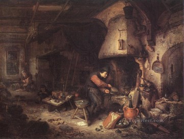  Dutch Oil Painting - Alchemist Dutch genre painters Adriaen van Ostade